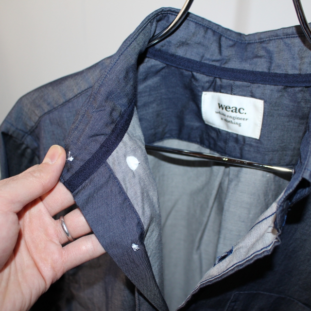 weac. ペルヴィアンコットンシャツ BASIC SHIRTS (DARK BLUE) - 画像 (14)