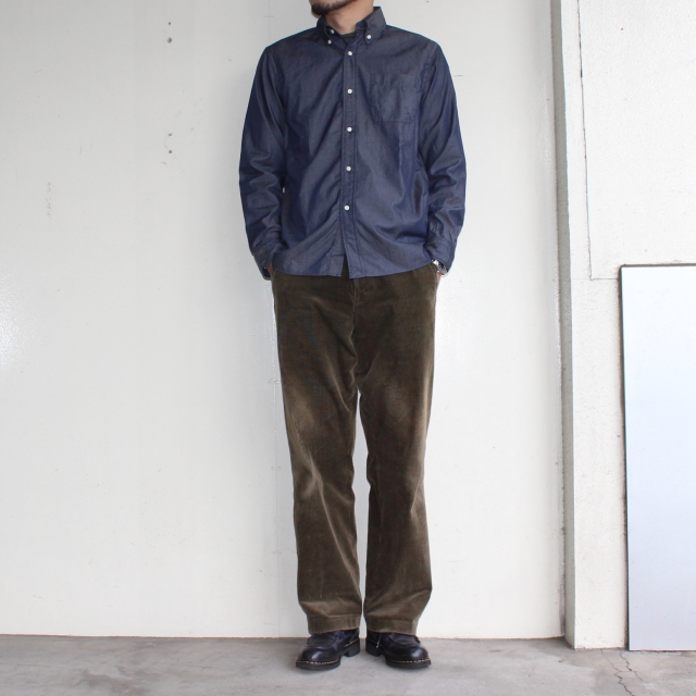 weac. ペルヴィアンコットンシャツ BASIC SHIRTS (DARK BLUE) - 画像 (2)