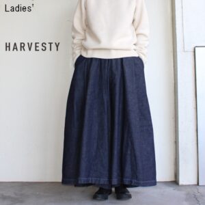 HARVESTY　デニムカルメンキュロット Denim Carmen Culottes 　A21803　（ONE WASH）