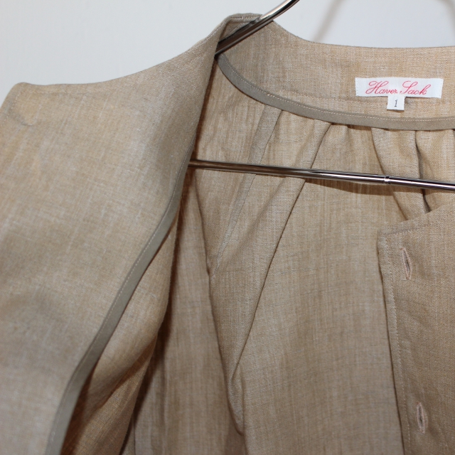 HAVERSACK リネンダンガリージャケット Linen Dungaree Jacket 671804 - 画像 (7)