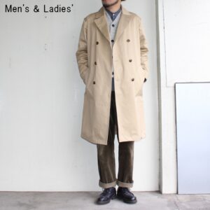 UpscapeAudience　ベンタイルロングトレンチコート　AUD2848　（BEIGE）