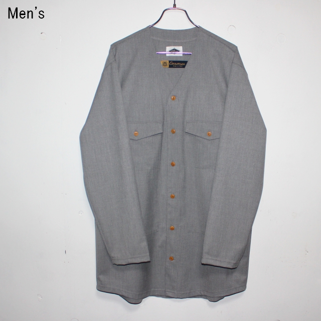 MOSODELIA　Ｖネックシャツジャケット Laurent　（GRAY）　