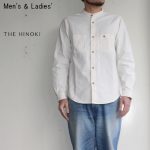 THE HINOKI　バンドカラーワークシャツ Band Collar Work Shirts　（NATURAL）