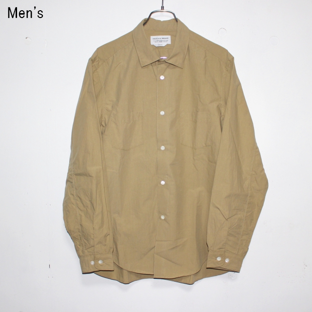 ENDS and MEANS　オルダスシャツ Aldous Shirts　EM181S007　（BEIGE）　