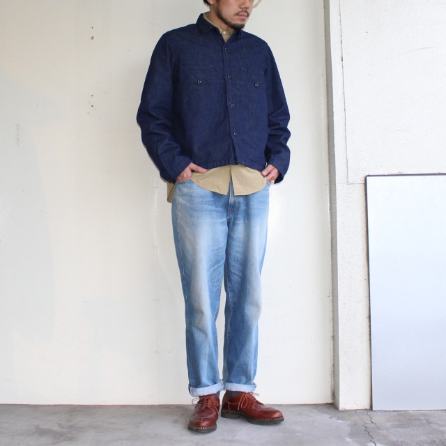 ENDS and MEANS ワークシャツジャケット EM Work Shirts (DENIM) - 画像 (11)