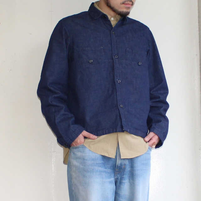 ENDS and MEANS ワークシャツジャケット EM Work Shirts (DENIM) - 画像 (7)