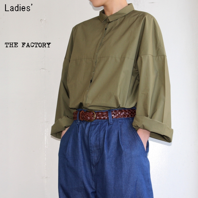 THE FACTORY　ビッグスリーブシャツ　TF18SS-0103　（KHAKI）