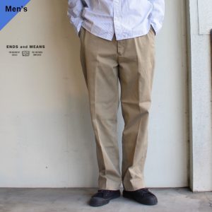 ENDS and MEANS　 ワークチノ Work Chino 　EM-ST-P01　（BEIGE）