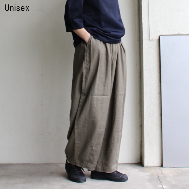 HARVESTY リネンコットンサーカスパンツ LINEN COTTON CIRCUS PANTS