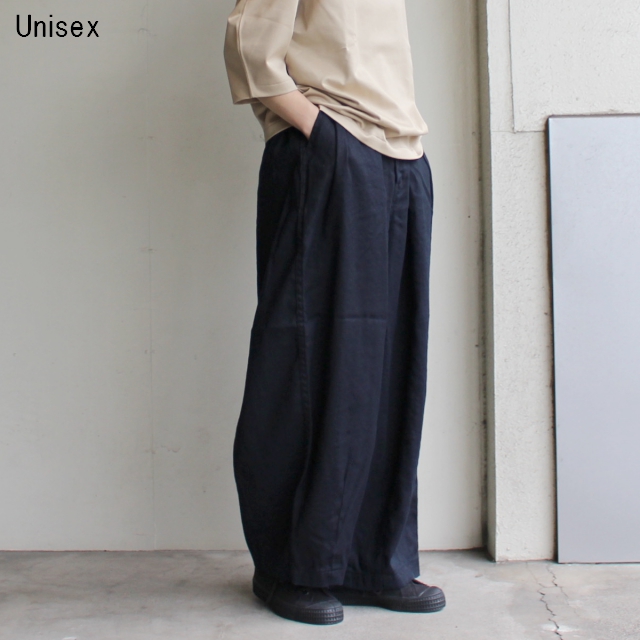 HARVESTY　リネンコットンサーカスパンツ LINEN COTTON CIRCUS PANTS　A11803　（NAVY）