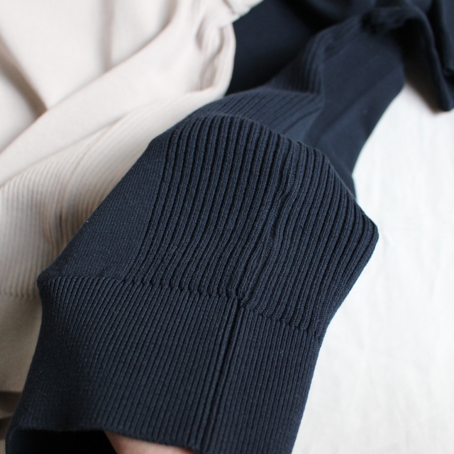 Orgueil 半袖リブニットTシャツ Knit Tshirt OR-4100 (ネイビー) - 画像 (6)