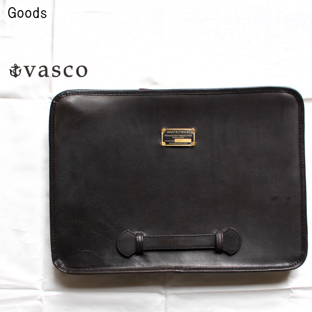 vasco　レザートラベルクラッチバッグ LEATHER TRAVEL CLUTCH BAG 　VSWT-290L　（BLACK）