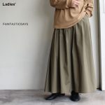 FANTASTICDAYS　 スカート風ワイドパンツ GARDEN-82-01　（KHAKI）　