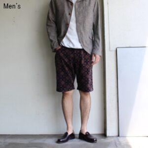 weac.　柄イージーショーツ SUMMER 5 SHORTS　（NAVY）