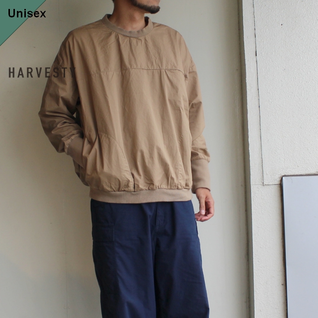 HARVESTY　コットンツイルエッグプルオーバー　A41801　（BEIGE）