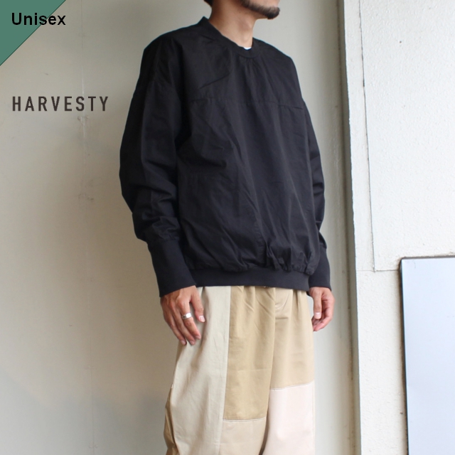 HARVESTY　コットンツイルエッグプルオーバー　A41801　（BLACK）