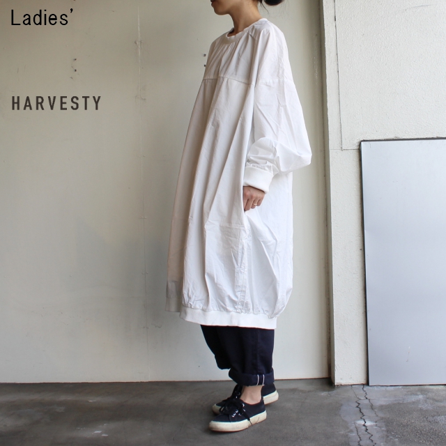 HARVESTY　コットンツイルエッグワンピース　A41802　（OFF WHITE）　