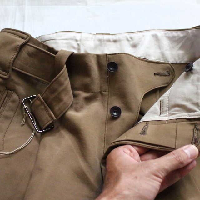 HAVERSACK ベルトワイドタックパンツ 461823 (BEIGE , KHAKI , BLACK) - 画像 (13)