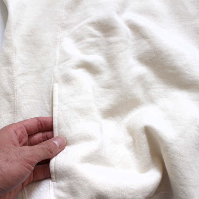 THE HINOKI オーガニックコットン裏起毛スウェット (Natural) - 画像 (5)