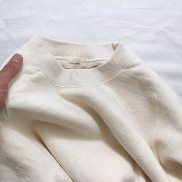THE HINOKI オーガニックコットン裏起毛スウェット (Natural) - 画像 (4)