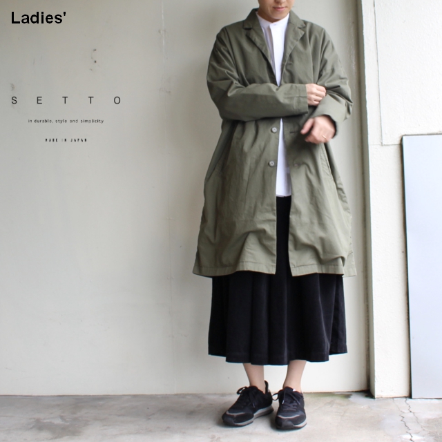 SETTO　テーラードコート　LEAF COAT　（KHAKI）