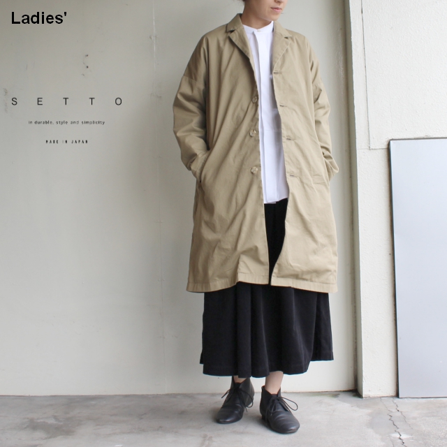 SETTO　テーラードコート　LEAF COAT　（BEIGE）