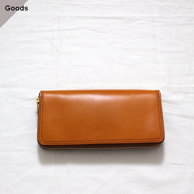 vasco オイルドレザーロングウォレット LEATHER VOYAGE ROUND ZIP LONG WALLET　VSC-701Z タン（MEAL）