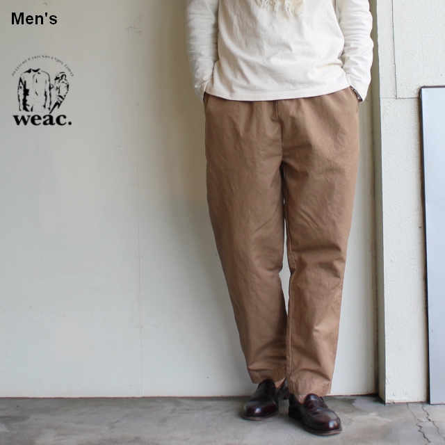 weac.　コットンリネンイージーパンツ　RELAX PANTS　（ベージュ）