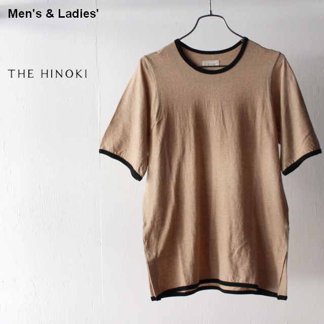 THE HINOKI　オーガニックコットンリンガーTee　TH19S-32　（Brown）