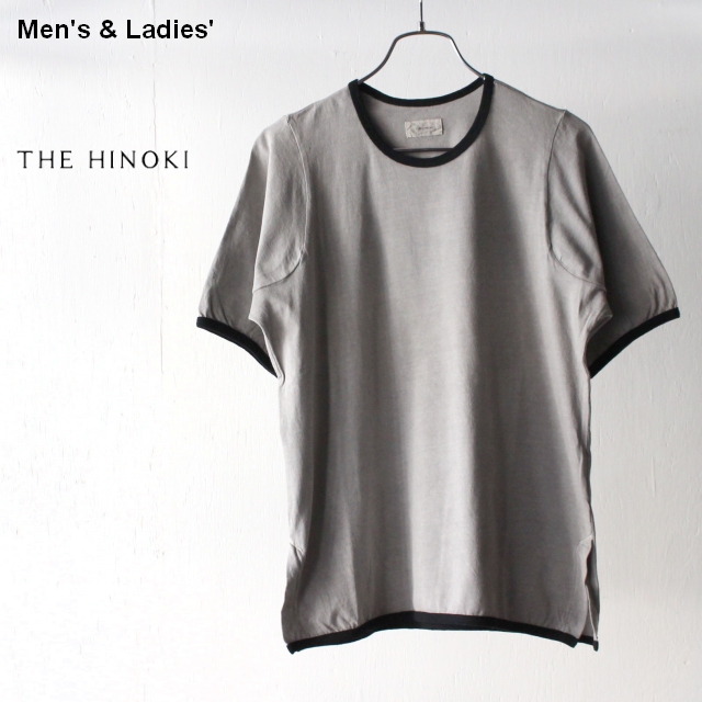 THE HINOKI　オーガニックコットンリンガーTee　TH19S-30-B　（GRAY）