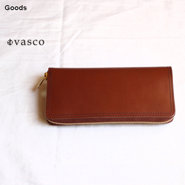 vasco　ブライドルレザーロングウォレット　LEATHER ROYAL ROUND ZIP LONG WALLET　VSC-701ZBR　（ブラウン）