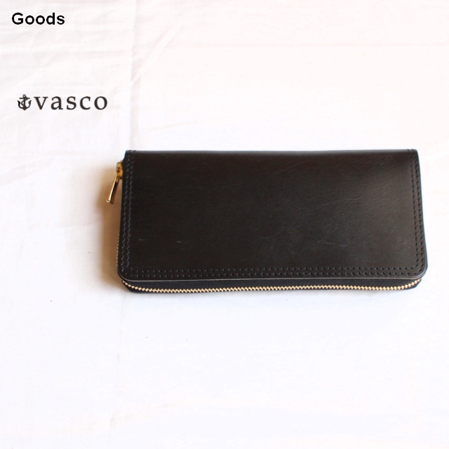 vasco　ブライドルレザーロングウォレット　LEATHER ROYAL ROUND ZIP LONG WALLET　VSC-701ZBR　（ブラック）