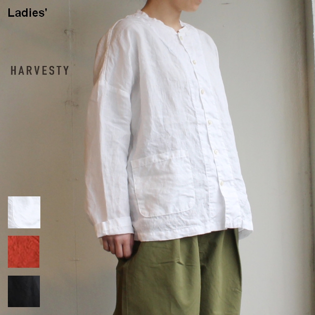 HARVESTY　リネンアトリエシャツ Linen Atelier Shirt　A31905　３カラー