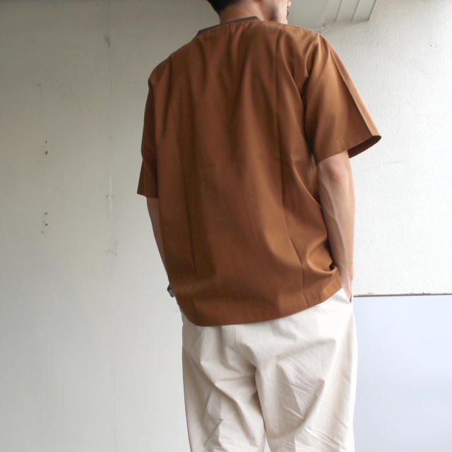 weac. プルオーバー布帛Tシャツ TIMTIM ブリック - 画像 (5)