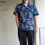 Orgueil　アロハシャツ Open Collared Shirt OR-5030B　（ネイビー）