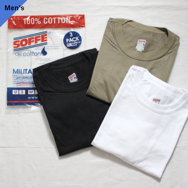 SOFFE　3枚パック半袖Tシャツ　【Exclusive】３Color Set