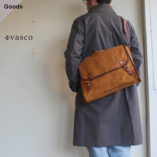 vasco CANVAS MAILSHOULDER BAG -LARGE VS-258 カーキ | C.COUNTLY