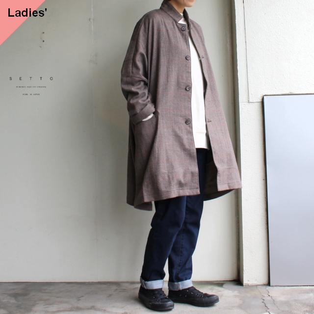 SETTO　MARKET JKT　STL-JK0085　ブラウンチェック