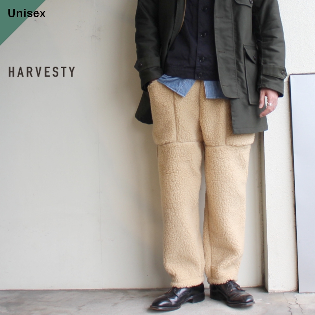 HARVESTY ボアフリースガーデンパンツ A11917 ベージュ | C