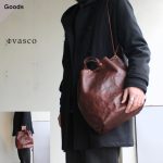 vasco　LEATHER MAILMAN PURSE BAG レザー巾着バッグ VS-210L ブラウン