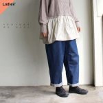 TEXTURE WE MADE　ワイドタックトラウザー WIDE TUCK TROUSERS　CTX-006 ライトインディゴ