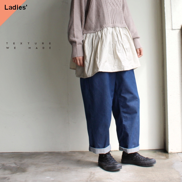 TEXTURE WE MADE ワイドタックトラウザー WIDE TUCK TROUSERS CTX-006