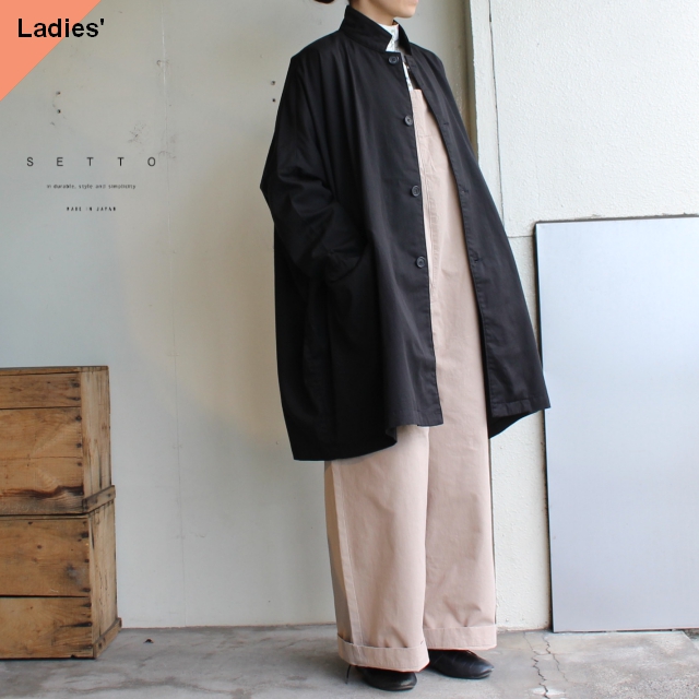 SETTO　MARKET JKT　綿テンセルマーケットジャケット STL-JK0086　ブラック