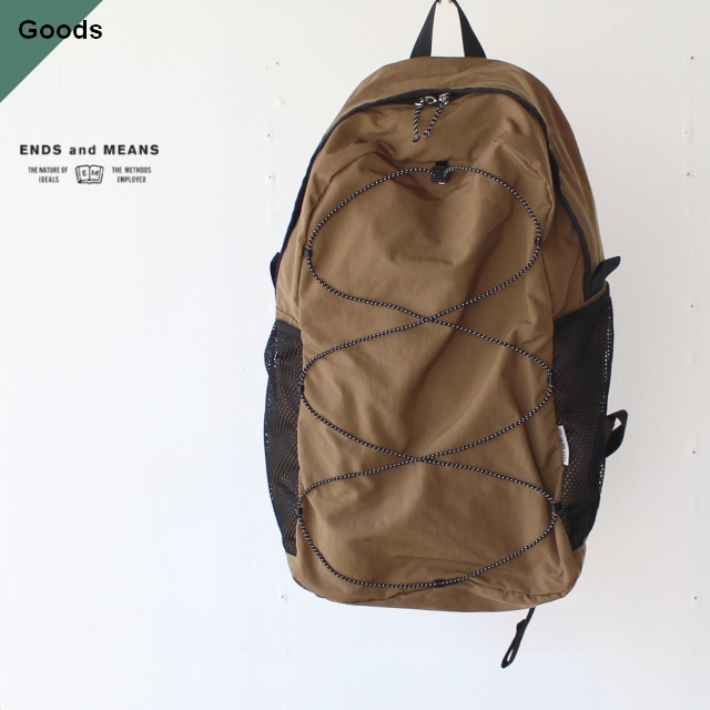 ENDS and MEANS Packable Backpack EM-ST-A05 ブラウンベージュ