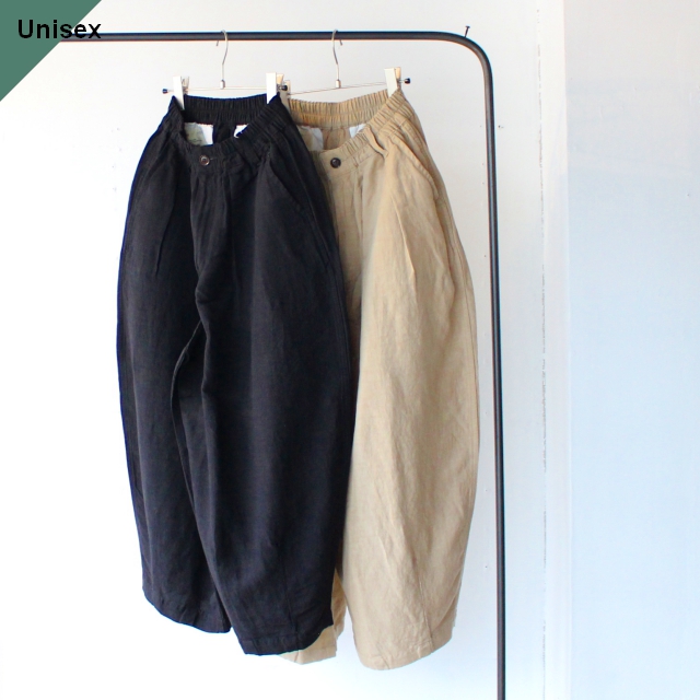 HARVESTY ハーベスティ CROPPED CIRCUS PANTS LINEN/RAYON リネン