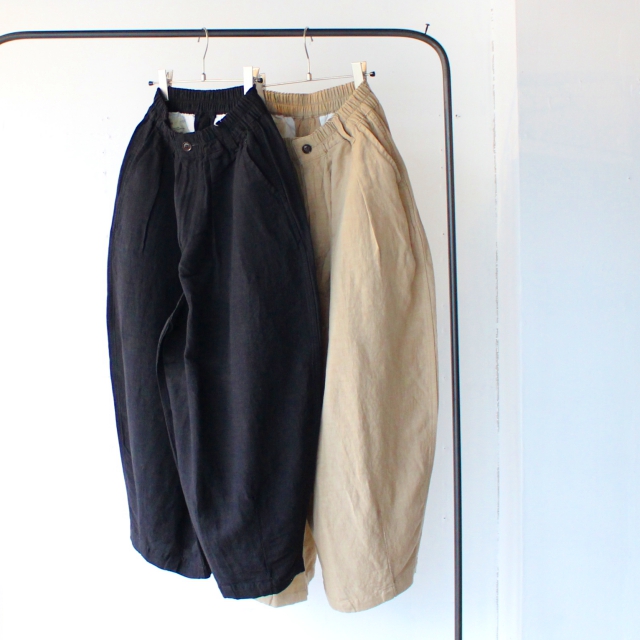 HARVESTY ハーベスティ CROPPED CIRCUS PANTS LINEN/RAYON リネンレーヨンクロップドサーカスパンツ A12010  - C.COUNTLY【シーカウントリー】