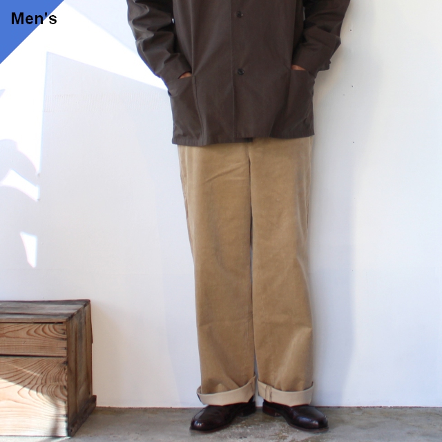 FANTASTICDAYS コーデュロイワイドトラウザー SLASH-M-203-01 Beige