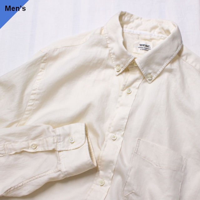 weac. ウィーク BASIC SIRTS ベーシックシャツ GIZA Cotton Organic ホワイト