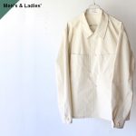 THE HINOKI ザヒノキ Short Shirt Jacket オーガニックコットンウェザーシャツジャケット IVORY