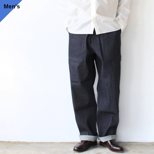 weac. デニムベイカーパンツ ESSENTIAL PANTS インディゴ